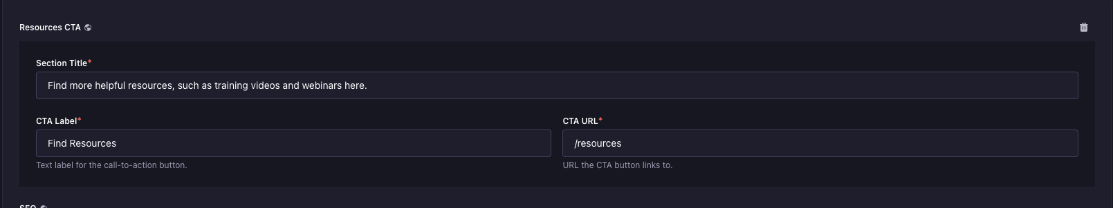 Internal Path Example