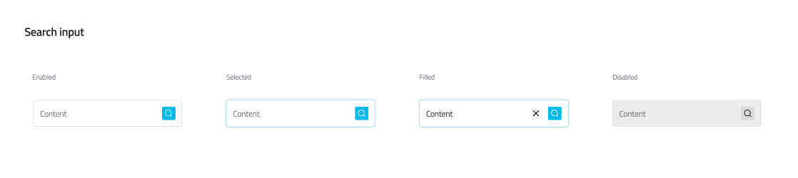 Search Inputs