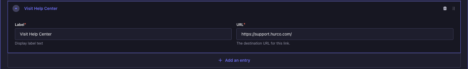 External URL Example